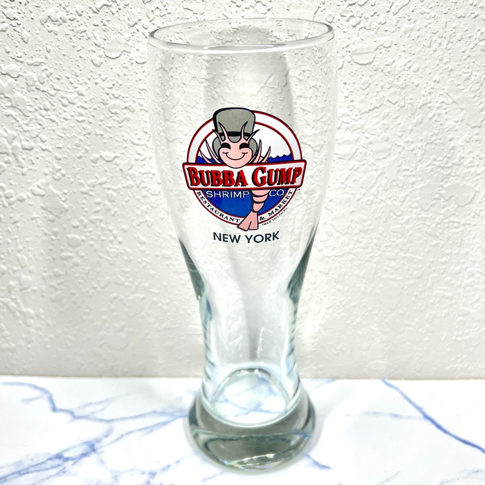 Bubba Gump Shrimp Co. Pilsner Glass New York Collectible
